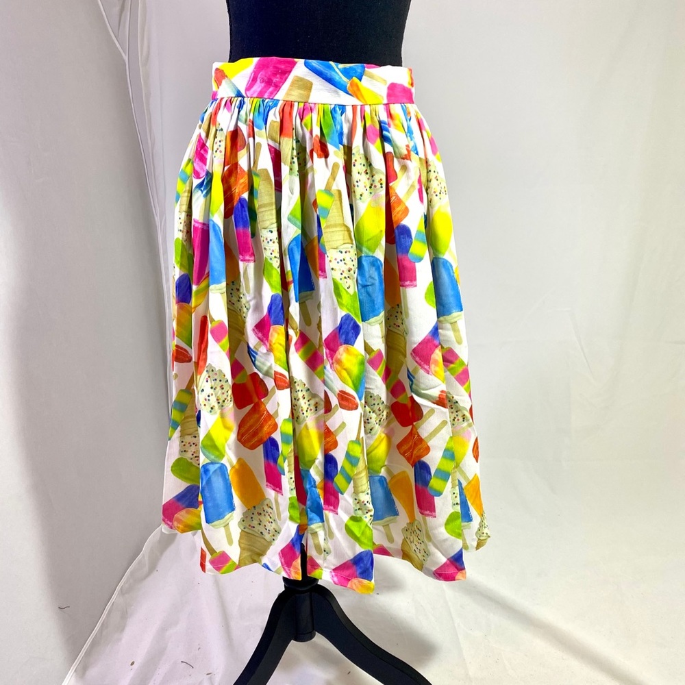 T&J Designs Ice Cream Print Midi Skirt - Picture 2 of 6